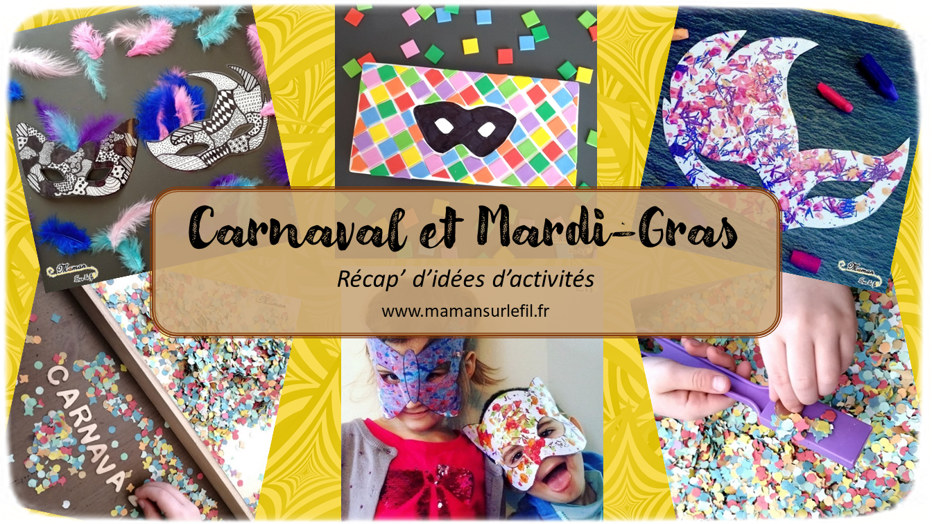 Bricolage & Activités de Masques de Carnaval CP - CE1 - CE2