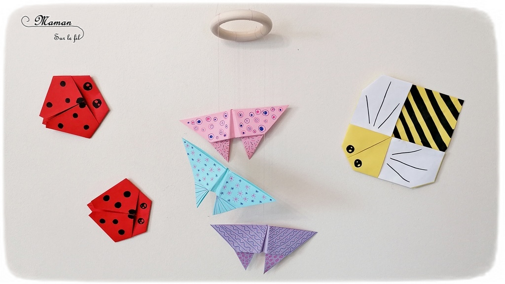 Nuée d'insectes en origami {Activité} - Maman Sur Le Fil