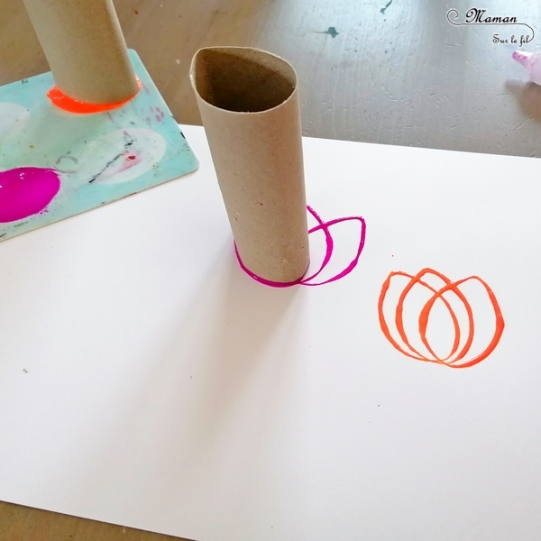 Peindre des tulipes avec des rouleaux de papier toilette {Activité} - Maman  Sur Le Fil