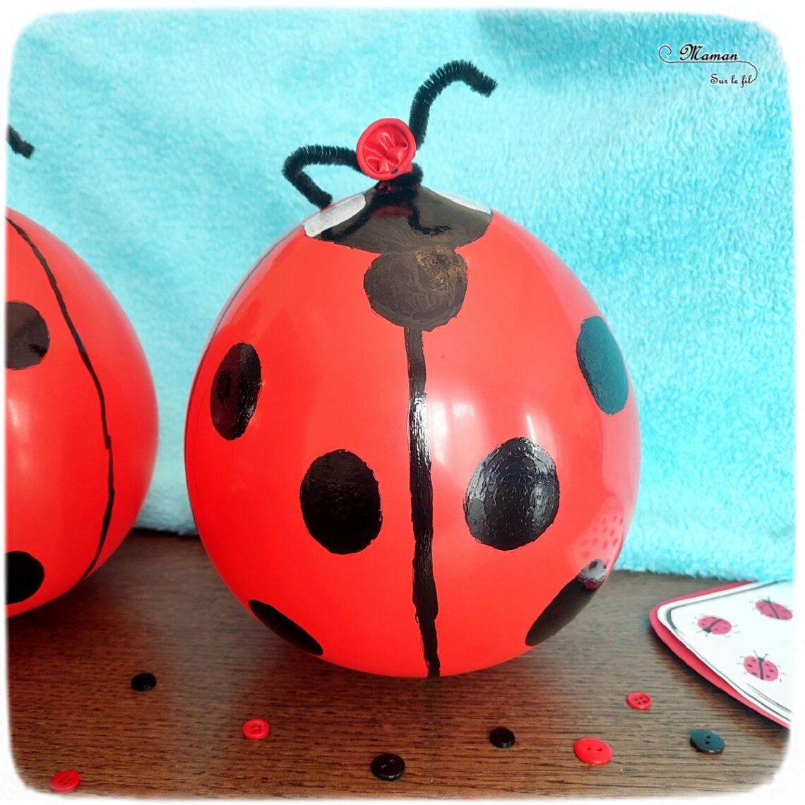 Coccinelle Culbuto Avec Un Ballon {activité} Maman Sur Le Fil