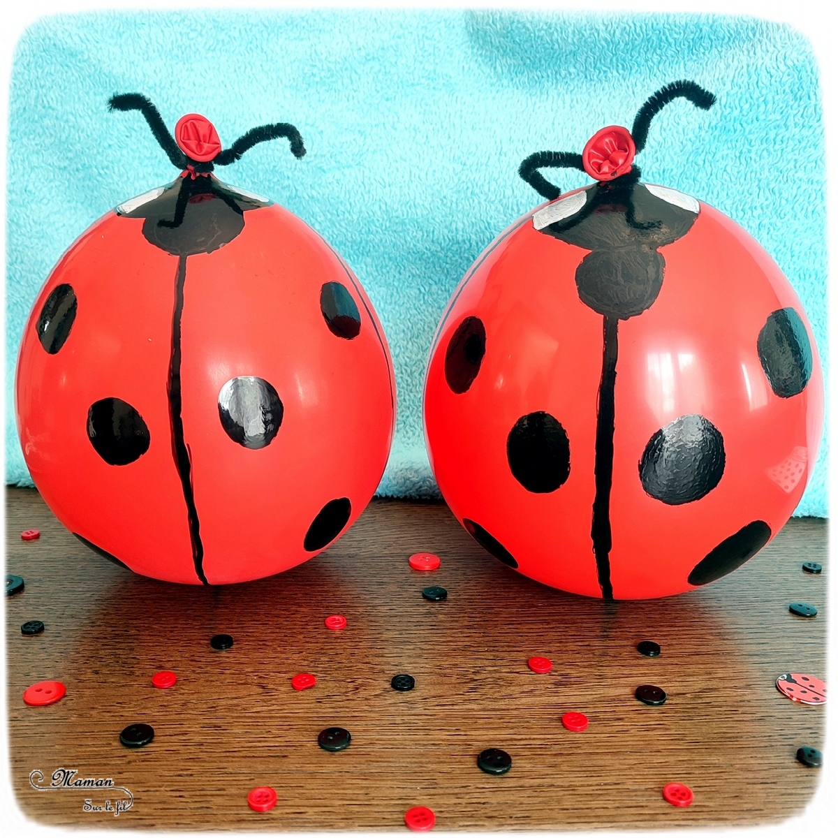 Coccinelle Culbuto Avec Un Ballon {activité} Maman Sur Le Fil