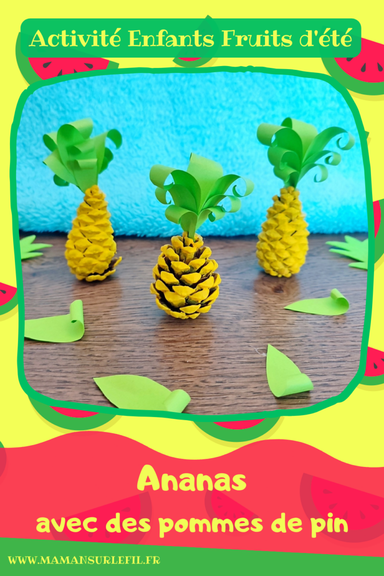 Ananas Avec Des Pommes De Pin Activité Maman Sur Le Fil