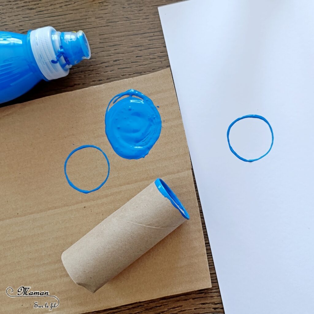 Peindre les anneaux olympiques avec un rouleau de PQ en carton : activité créative, peinture et manuelle enfants - Peinture avec des rouleaux de papier toilettes en carton et un pinceau - Peinture éclaboussée et aquarelle - Recyclage et surcyclage - Ronds, cercles, géométrie - Thème jeux olympiques, sports - Bricolage sympa et facile - Arts visuels Maternelle et cycle 2 - Arts visuels et atelier Maternelle et élémentaire - Créativité - Cycle 1 ou 2 - tutoriel photos - mslf