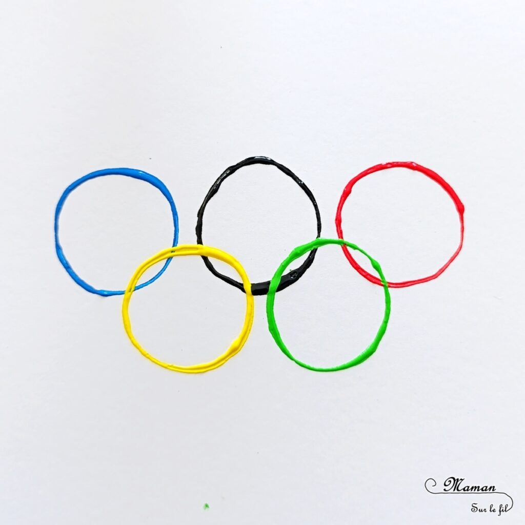 Peindre les anneaux olympiques avec un rouleau de PQ en carton : activité créative, peinture et manuelle enfants - Peinture avec des rouleaux de papier toilettes en carton et un pinceau - Peinture éclaboussée et aquarelle - Recyclage et surcyclage - Ronds, cercles, géométrie - Thème jeux olympiques, sports - Bricolage sympa et facile - Arts visuels Maternelle et cycle 2 - Arts visuels et atelier Maternelle et élémentaire - Créativité - Cycle 1 ou 2 - tutoriel photos - mslf