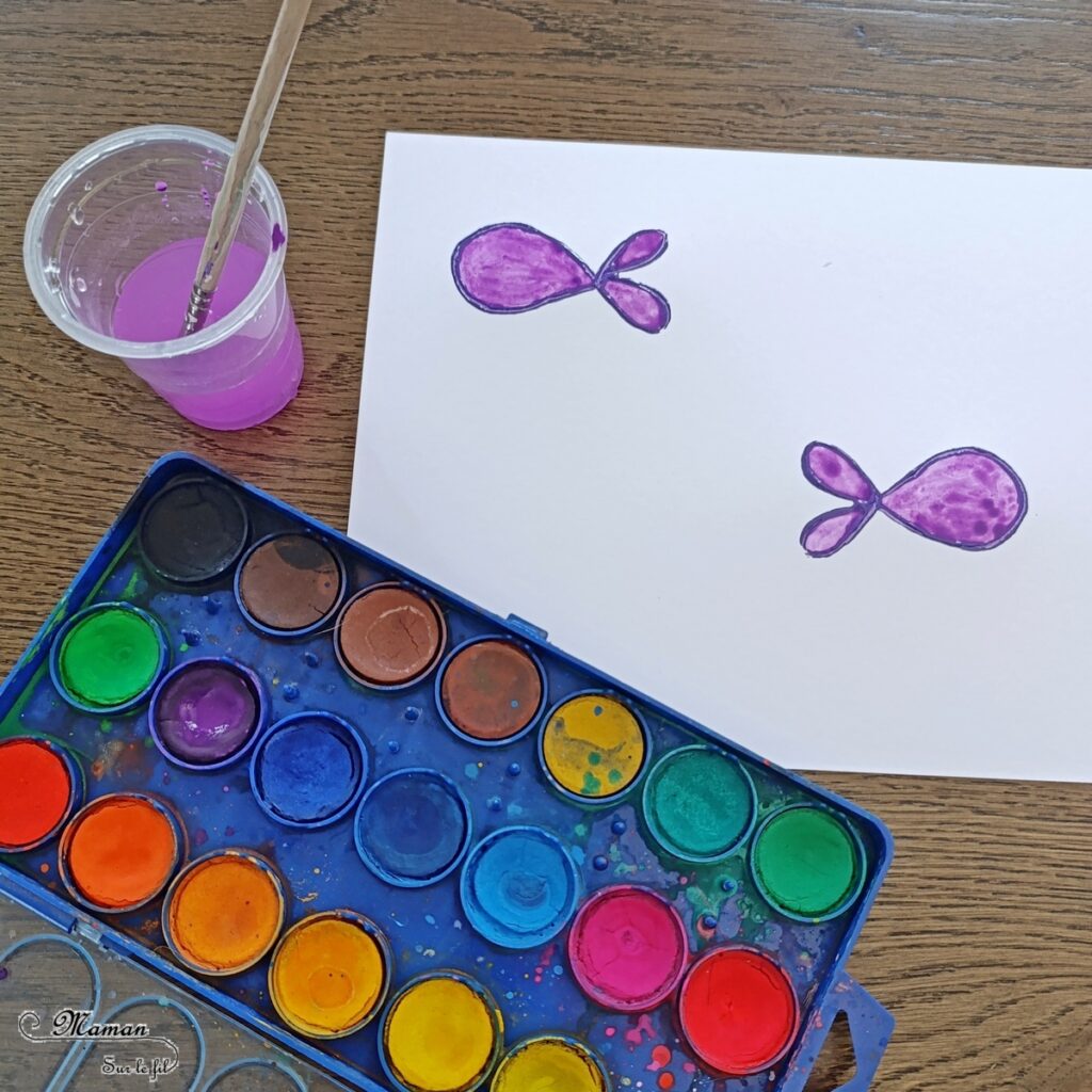 Peindre des poissons avec un rouleau de PQ en carton : activité créative, récup' et manuelle enfants - Peinture avec des rouleaux de papier toilettes en carton et des pailles - Peinture éclaboussée et aquarelle - Recyclage et surcyclage - Thème animaux marins, poissons, été, aquarium, mer, océan - Bricolage sympa et facile - Arts visuels Maternelle et cycle 2 - Arts visuels et atelier Maternelle et élémentaire - Créativité - Cycle 1 ou 2 - tutoriel photos et vidéo - mslf