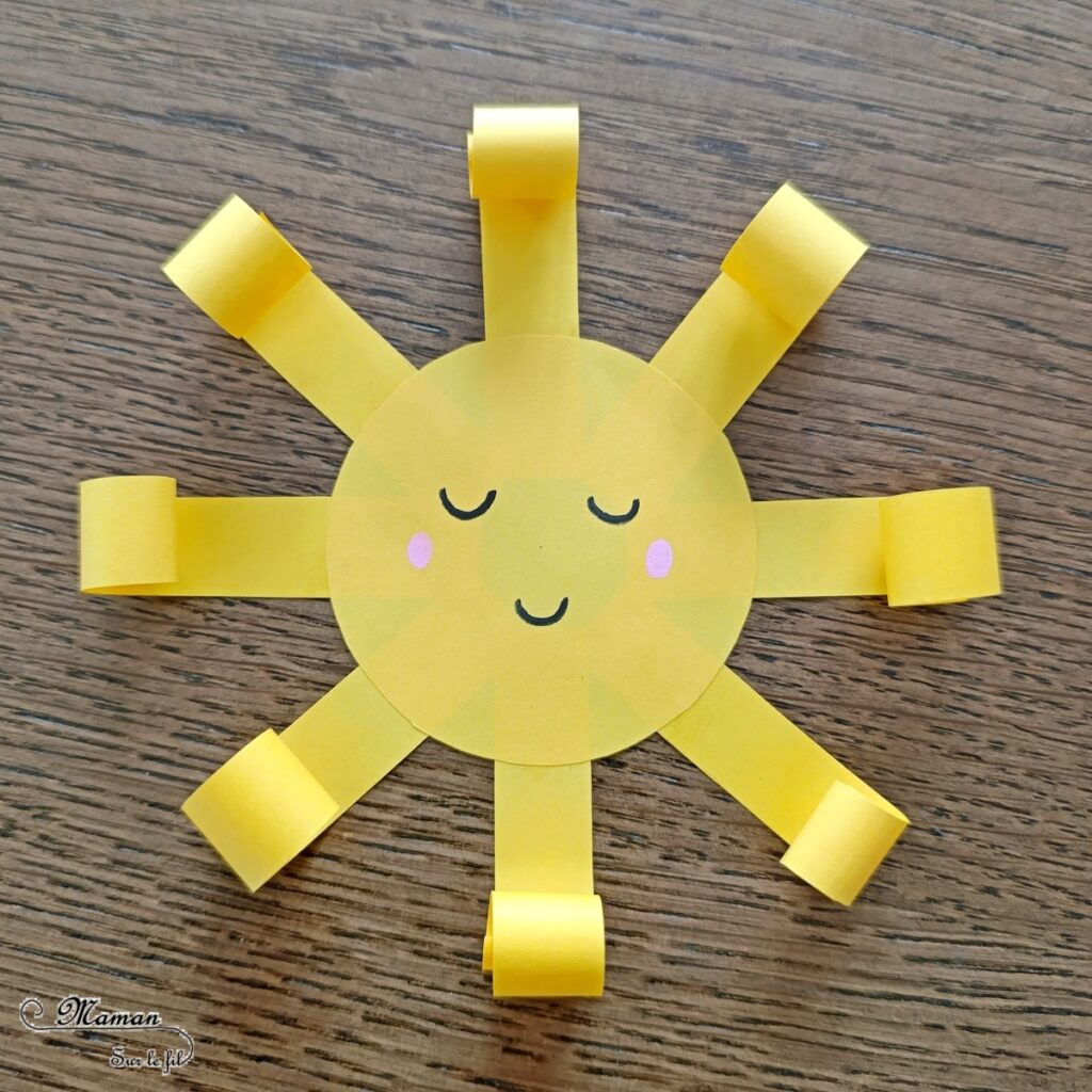 Fabriquer des cartes Soleil sur ressort : activité créative et manuelle enfants - Jolies cartes estivales avec un soleil qui bouge - Découpage, collage - Papier enroulé - Dessins et graphismes - Thème météo, été- Bricolage sympa et facile - Arts visuels Maternelle et cycle 2 - Maternelle et élémentaire - Créativité - Cycle 1 ou 2 - tutoriel photos et vidéo - mslf