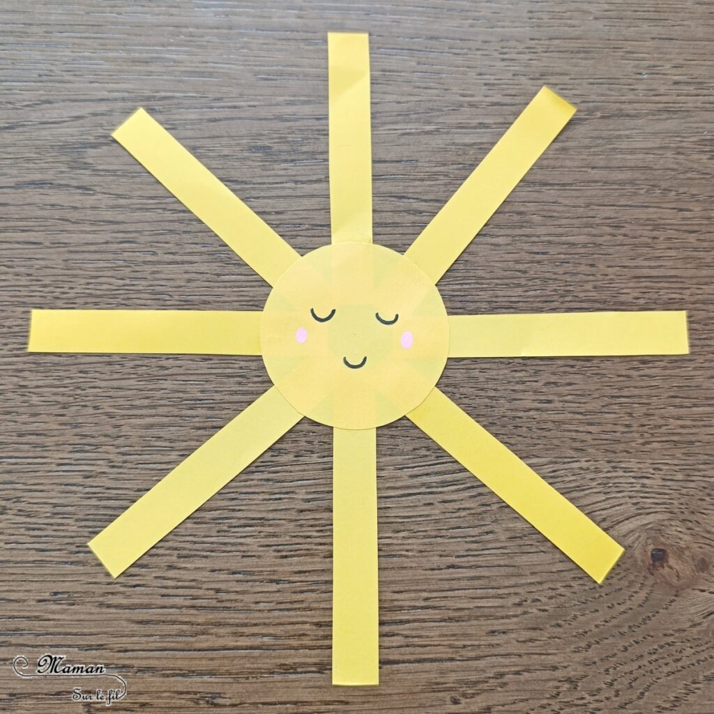 Fabriquer des cartes Soleil sur ressort : activité créative et manuelle enfants - Jolies cartes estivales avec un soleil qui bouge - Découpage, collage - Papier enroulé - Dessins et graphismes - Thème météo, été- Bricolage sympa et facile - Arts visuels Maternelle et cycle 2 - Maternelle et élémentaire - Créativité - Cycle 1 ou 2 - tutoriel photos et vidéo - mslf