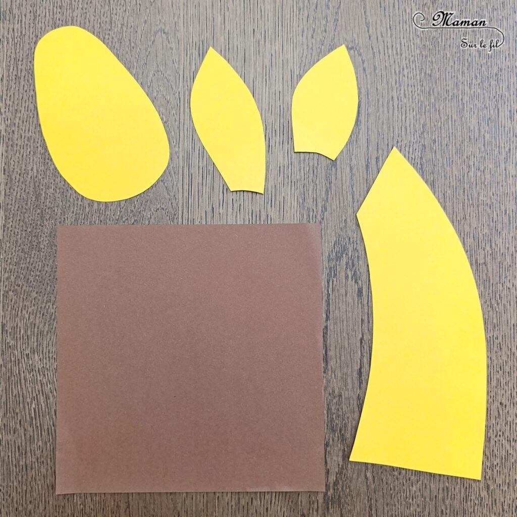 Créer une girafe en papier déchiré : activité créative et manuelle enfants - Utilisation de chutes de papier, découpage, déchirage, collage - Fond rayé avec des bandes de papier déchiré - Thème animaux de la savane, Afrique, safari - Bricolage sympa et facile - Arts visuels Maternelle et cycle 2 - Maternelle et élémentaire - Créativité - Cycle 1 ou 2 - tutoriel photos - mslf