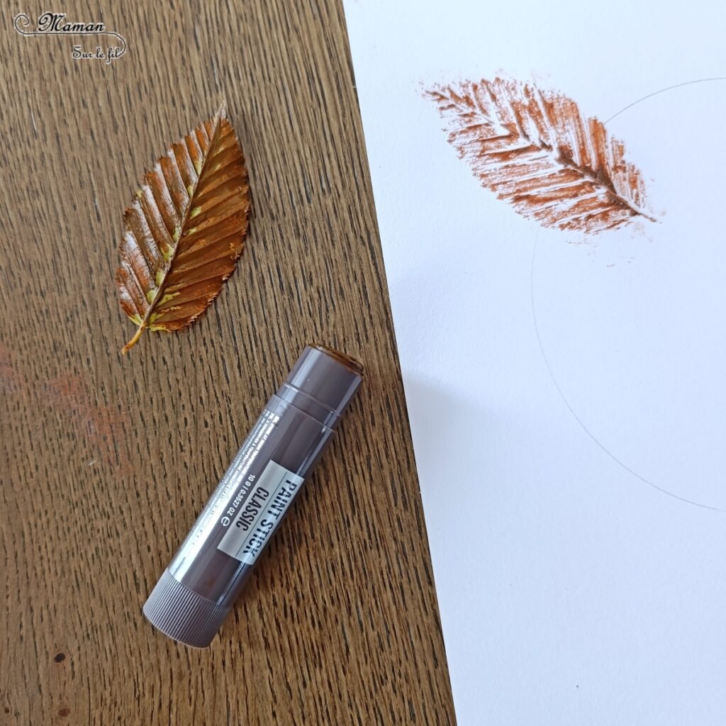 Peindre un lion Nature avec des empreintes de feuilles : activité créative, récup', nature et manuelle enfants - Crinière réalisée avec une technique de peinture avec des éléments naturels : Feuilles et gouache en stick - Recyclage, surcyclage de carton - Atelier nature, Land art - Découpage, collage - Thème animaux de la savane, Afrique, automne, forêt - Bricolage sympa et facile - Arts visuels Maternelle et cycle 2 - Maternelle et élémentaire - Créativité - Cycle 1 ou 2 - tutoriel photos et vidéo - mslf