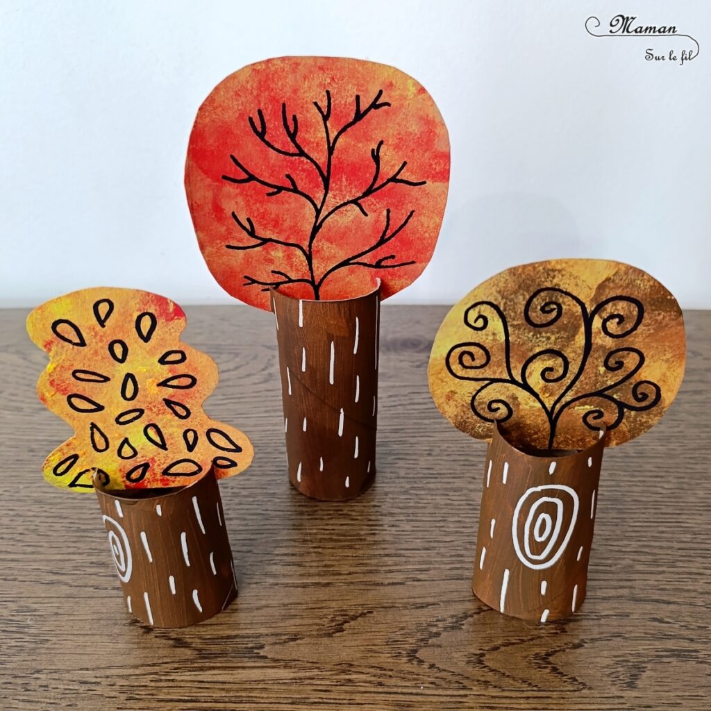 Fabriquer une forêt d'automne en récup' : activité créative, peinture et manuelle enfants - Idée de DIY d'automne piochée dans le carnet de saison Citeo - à télécharger gratuitement sur leur site - Recyclage et surcyclage de carton et de rouleaux de papier toilette, pq - Peinture, dessin et graphismes - Thème automne, forêt, arbres, feuilles - Bricolage et décoration sympa et facile - Arts visuels Maternelle et cycle 2 - Maternelle et élémentaire - Créativité - Cycle 1 ou 2 - tutoriel photos - mslf