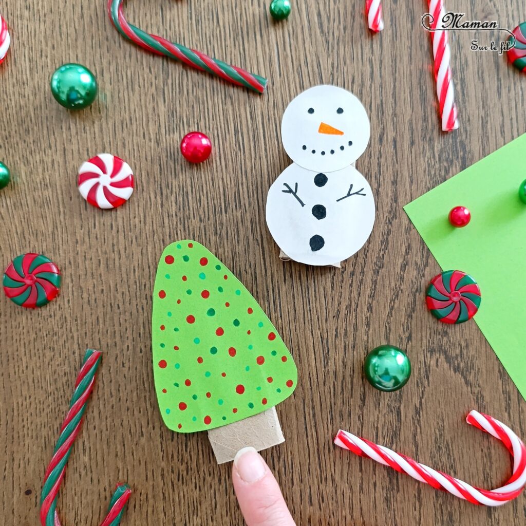 Fabriquer un sapin et un bonhomme de neige sauteurs : activité créative, récup' et manuelle enfants - Recyclage, surcyclage de rouleaux de papier toilette - Bricolage facile, rapide et rigolo - Dessin et collage - Thème Hiver et Noël, arbres - Bricolage et décoration sympa et facile - Arts visuels Maternelle et cycle 2 - Maternelle et élémentaire - Créativité - Cycle 1 ou 2 - tutoriel photos et vidéo - mslf