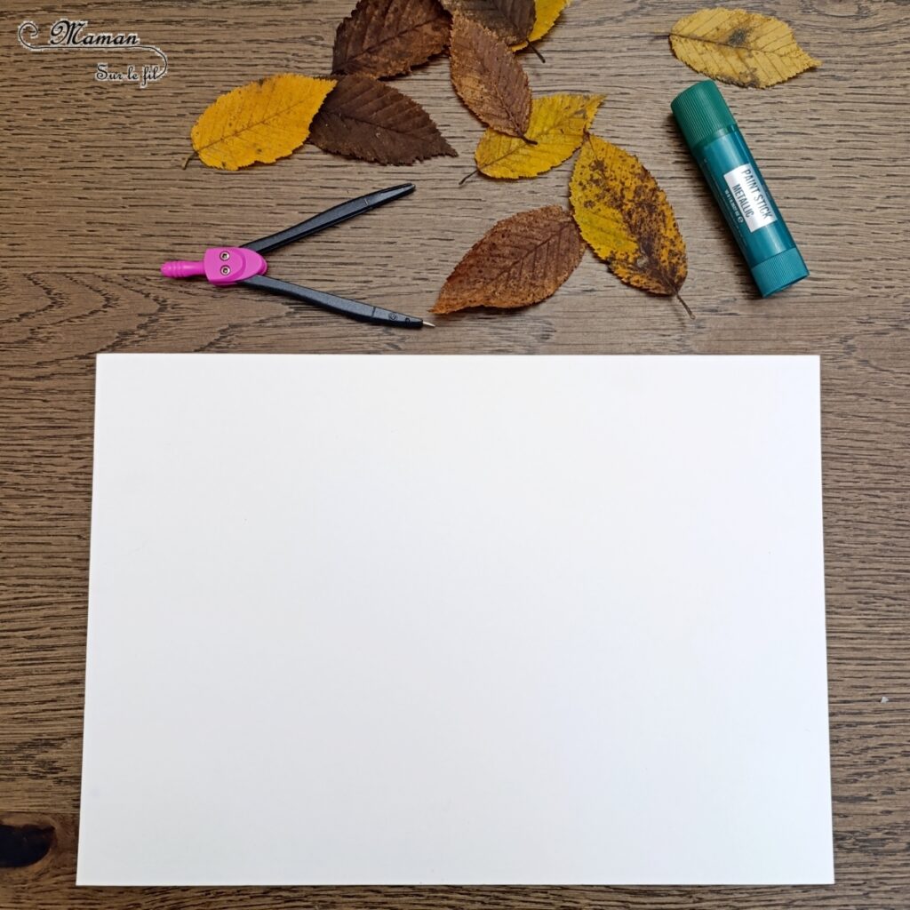 Peindre une couronne de Noël en empreintes de feuilles mortes : activité créative, nature, peinture, récup' et manuelle enfants - Technique de peinture avec de la gouache en stick et des feuilles d'automne - Land art avec nature - Cercle au compas - Pompons rouges, gommettes Etoiles argentées et pailletées, noeud rouge - Décoration - Graphismes et dessins - Thème Transition entre automne, hiver et Noël, arbres - Bricolage et décoration sympa et facile - Arts visuels Maternelle et cycle 2 - Maternelle et élémentaire - Créativité - Cycle 1 ou 2 - tutoriel photos - mslf