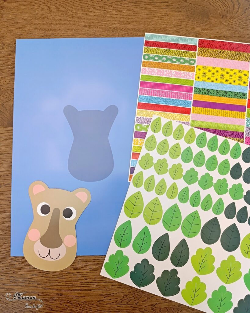 Créer un lion à la crinière colorée avec des bandes de papier : activité créative et manuelle enfants - Le tutoriel et tout le matériel viennent de chez 10 Doigts - Bricolage et décoration DIY réalisé avec des bandes de papier coloré et à motifs et des feuilles en papier cartonnée - Collage - Bricolage Fait maison, décoration - Kit tout compris - Thème Animaux de la savane, Carnaval, été - Bricolage sympa et facile - Arts visuels Maternelle et cycle 2 - Maternelle et élémentaire - Créativité - Cycle 1 ou 2 - tutoriel photos - mslf