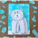 Dessiner un ours polaire graphique en relief : activité créative, dessin et manuelle enfants - Fond hivernal avec la technique du papier crépon et de l'eau - Ours blanc découpé et dessiné en noir de manière graphique - Dessin et graphismes - Effet en 3D avec des pastilles en mousse - Thème hiver, animaux du froid et de la banquise, neige - Bricolage et décoration sympa et facile - Arts visuels Maternelle et cycle 2 - Maternelle et élémentaire - Créativité - Cycle 1 ou 2 - tutoriel photos - mslf