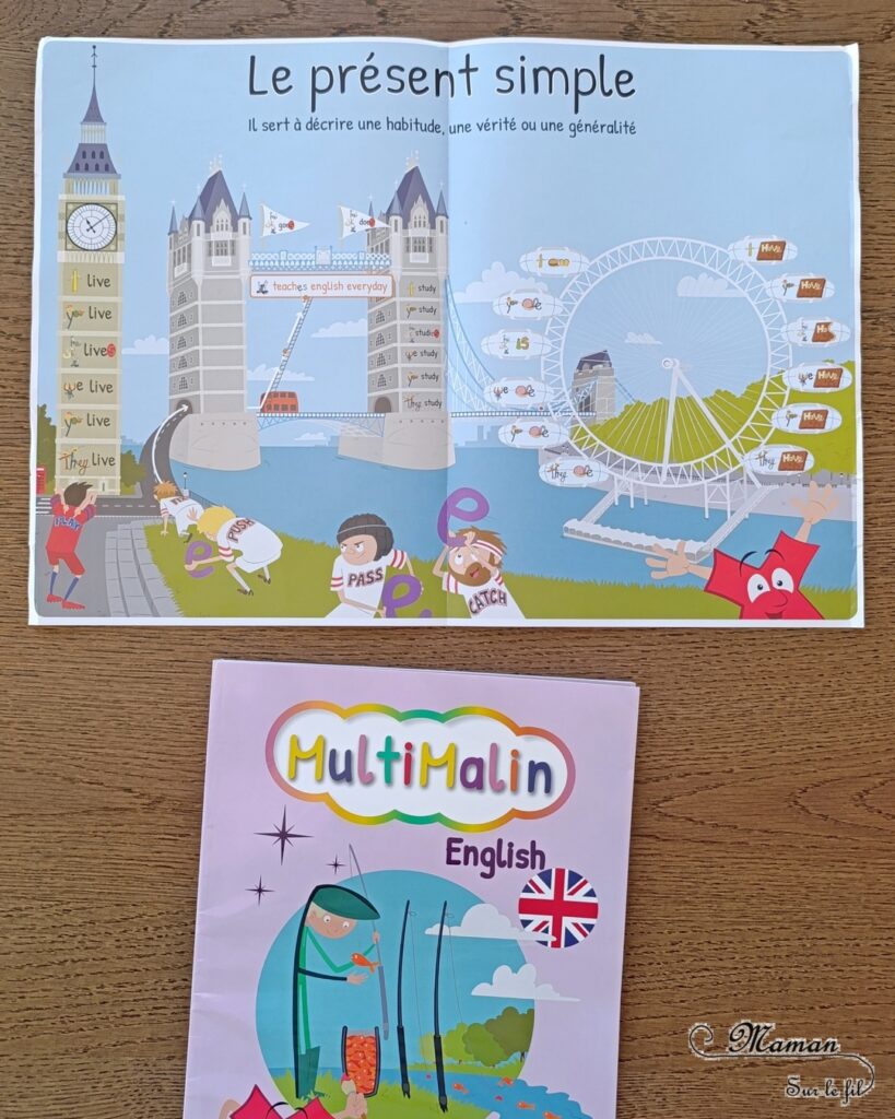 Apprendre l'anglais aux enfants avec Multimalin : Méthode clé en main basée sur des images et vidéos mentales - Jeux et activités ludiques et interactives - 90 mots par trimestre - minutes max par jour - Cahier, Cartes comme Flashcards, Tampons, Accès à vie aux vidéos et jeux numériques - Vidéo gratuite : 4 clés pour l'apprentissage de l'anglais - Cadeaux de lancement - Code de réduction - tutoriel et avis photos et vidéos - mslf